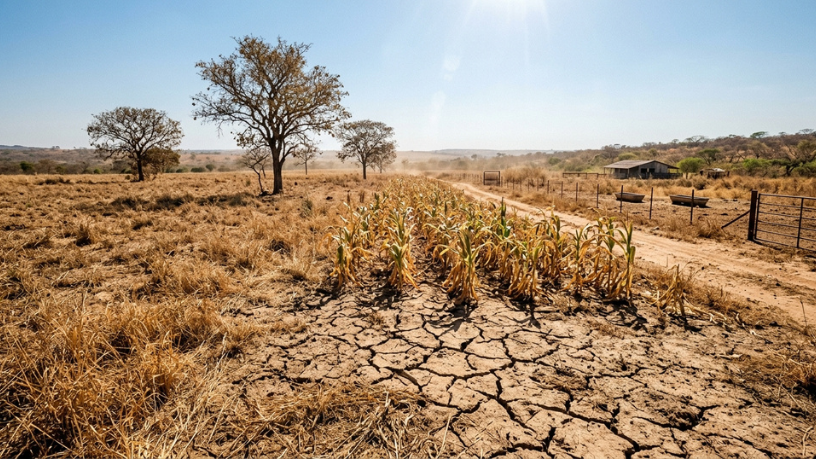 Baixa umidade e calor avançam no Tocantins: como o clima pode afetar saúde, trabalho e agronegócio gere uma foto na horizontal com base no tema que eu vou enviar, porem tem algumas regras, nao pode ter pessoas e nem nada escrito, somente a foto que reflita o tema, nao se esqueça de que a imagem deve estar na horizontal E DEVE SER REALISTA e que retrate bem o tema. não gere imagens tao iguais. o tema é:Baixa umidade e calor avançam no Tocantins: como o clima pode afetar saúde, trabalho e agronegócio